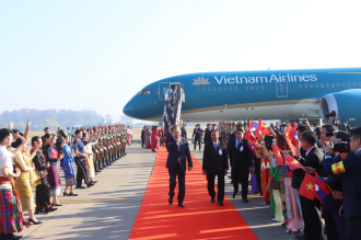 Vietnamese Party General Secretary To Lam Arrives in Vientiane for State Visit to Laos